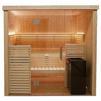 Cabina de sauna Harvia 206 x 160,8 x 202 cm Se proporciona calentador de sauna para 2 o 3 personas