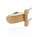 Bronzene Saunatür 80 x 190 aus 8 mm starkem gehärtetem Sicherheitsglas