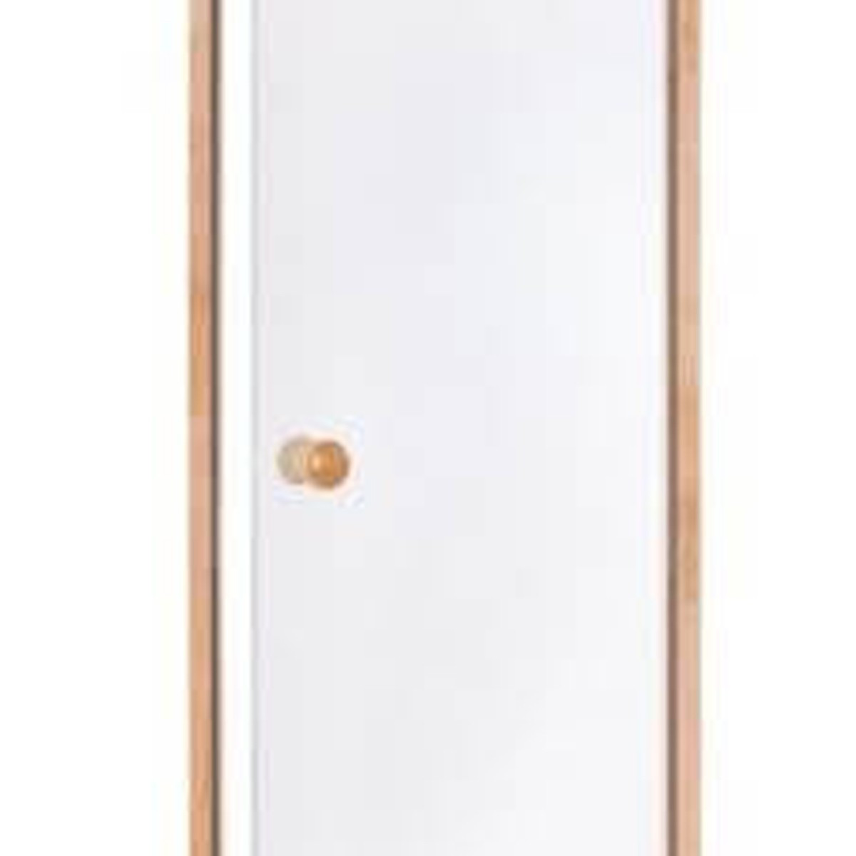 Sauna door in safety glass 8 mm pine frame 80 x 190 transparent