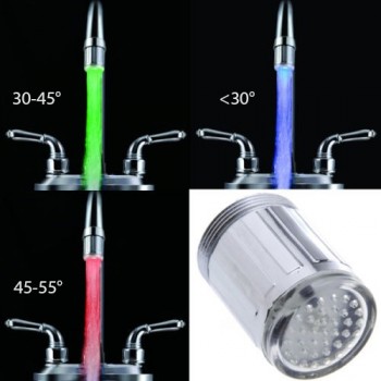 Bright end to safety LED 3 colours for mixers and taps