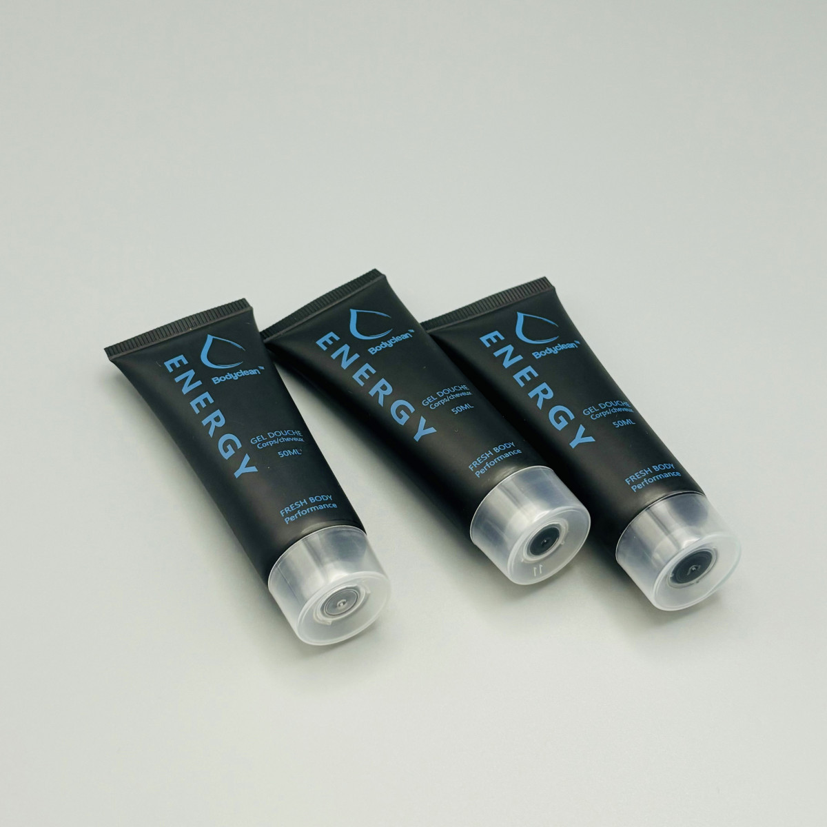 Menge 125 Gels Dusche 50ml Körper und Sport Haar Energie mit Aroma Frisch - Frische Körperleistung BodyClean