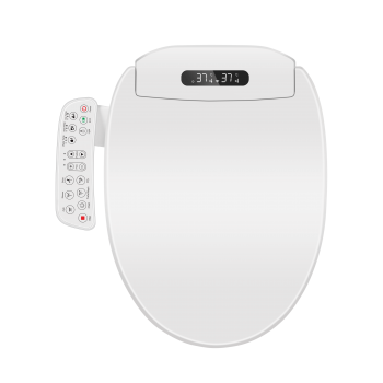 Asiento de inodoro japonés automático con vista de apertura de control remoto