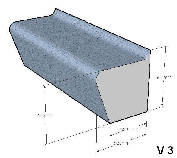 Bench Construction For Steam And Sauna 1 Meter